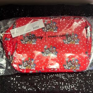 NEW STONEY CLOVER LANE MICKEY FRIENDS FOREVER LARGE POUCH